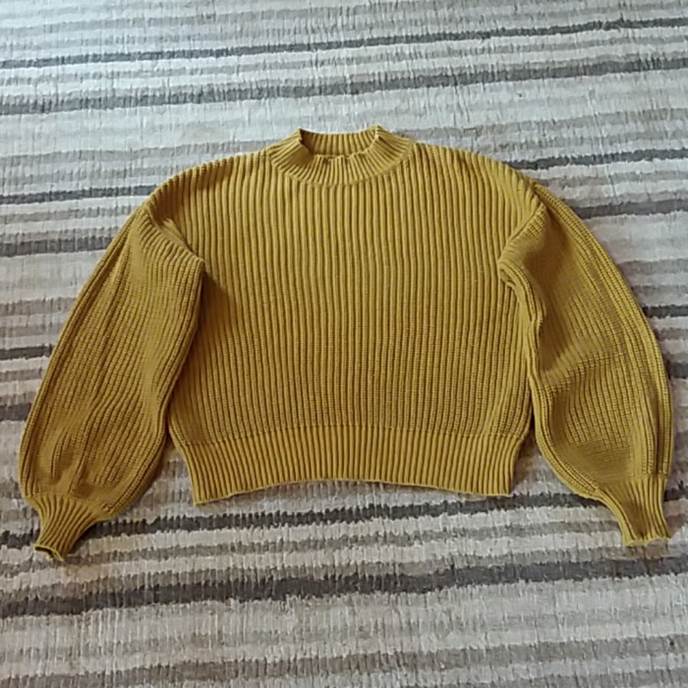 Yellow mustard sweater